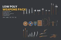 LowPolyWeaponsPack - Preview image 7
