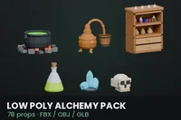 Low Poly Alchemy Pack - Preview image 8
