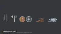 LowPolyWeaponsPack - Preview image 2