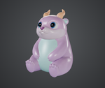 Soft Fantasy Creature – Decorative Figurine - Preview image 2 - STL 3D print