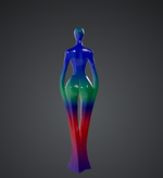 Chromatic Form – Abstract Human Sculpture STL - Preview image 2 - STL 3D print