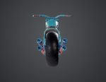 Custom Retro Motorcycle – Detailed 3D Printable Model - Preview image 3 - STL 3D print