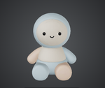 Soft Buddy Doll – Minimal Cute Figurine STL - Preview image 1 - STL 3D print