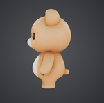 “cute fluffy little bear” 🧸 - Preview image 3 - STL 3D print