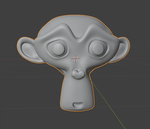 Stylized Monkey Head – Cartoon Character STL - Preview image 1 - STL 3D print