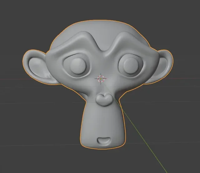 Stylized Monkey Head – Cartoon Character STL