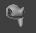 Stylized Monkey Head – Cartoon Character STL - Preview image 2 - STL 3D print