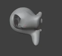 Stylized Monkey Head – Cartoon Character STL - Preview image 2