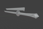 Decorative Katana Sword - Preview image 2 - STL 3D print