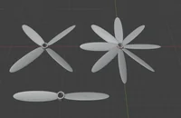 Drone Propeller Set – Multi-Blade Propellers for DC / Brushless Motors (STL) - Preview image 2
