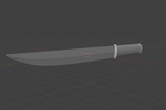Combat Knife – Tactical Fixed Blade Knife Model (STL) - Preview image 2 - STL 3D print