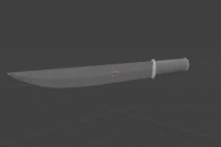 Combat Knife – Tactical Fixed Blade Knife Model (STL) - Preview image 2