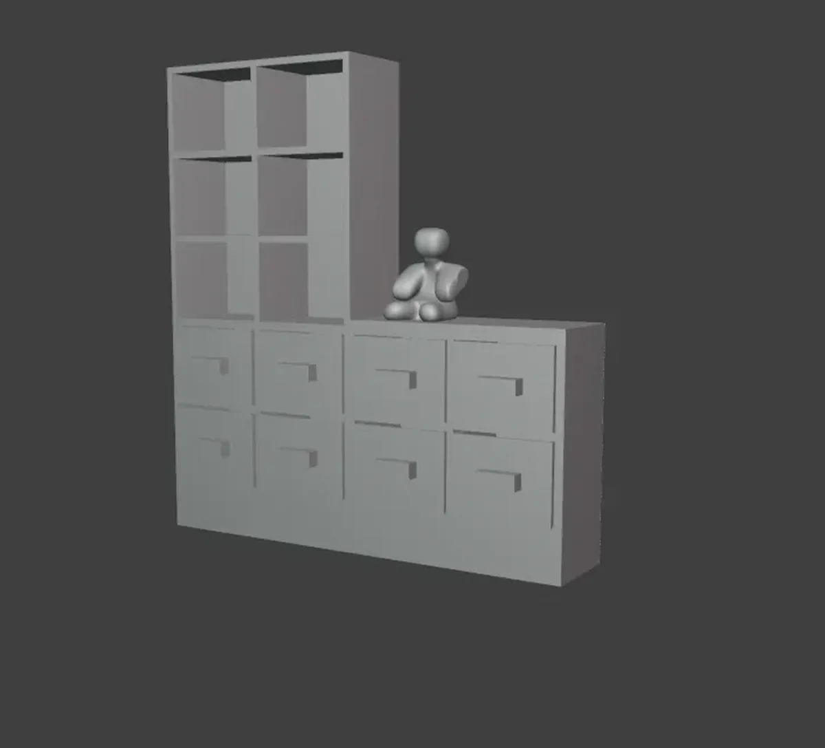 Modular Desk & Jewelry Organizer – Drawer Storage System - 3D model