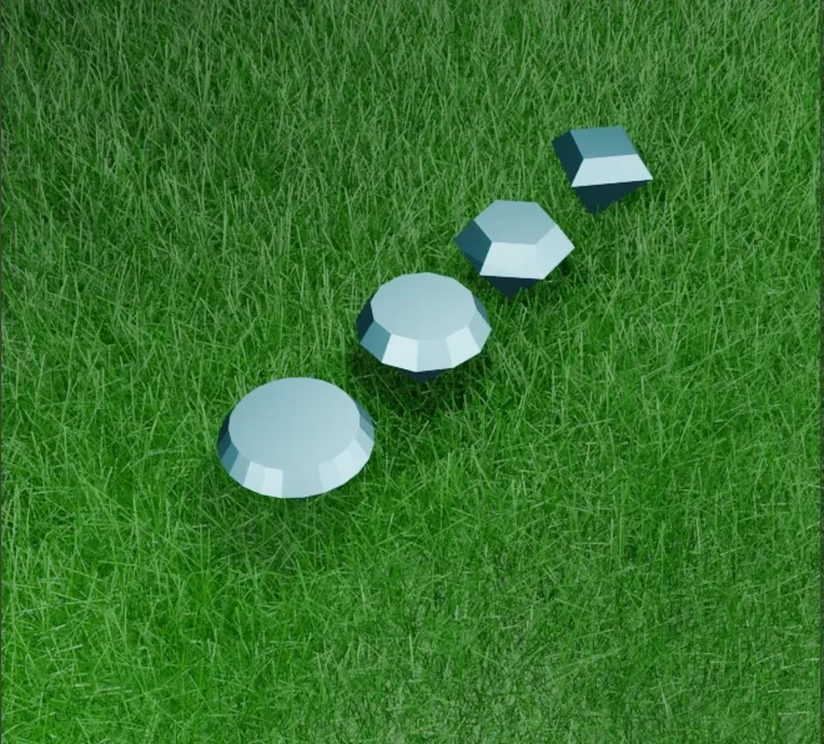 Low Poly Crystal Set - 3D model