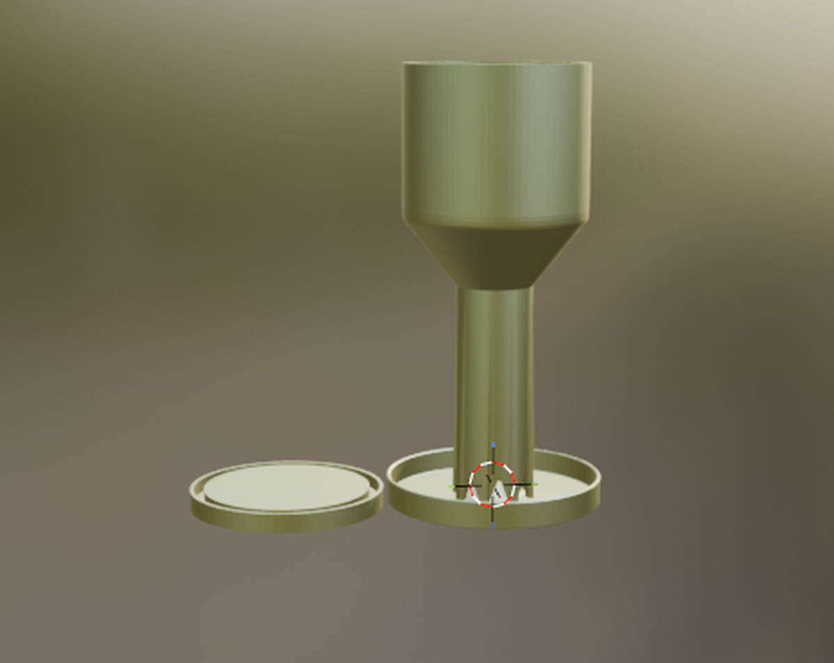 Automatic Chicken Feeder – Gravity Feed Poultry Dispenser (STL) - STL 3D print model