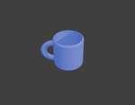 Classic Coffee Mug – Minimal 3D Printable Cup (STL) - Preview image 1 - STL 3D print