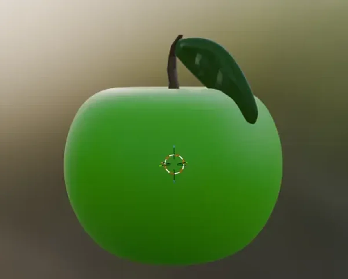 Apple Set – Whole & Bitten Apple Decorative Models - 3D model