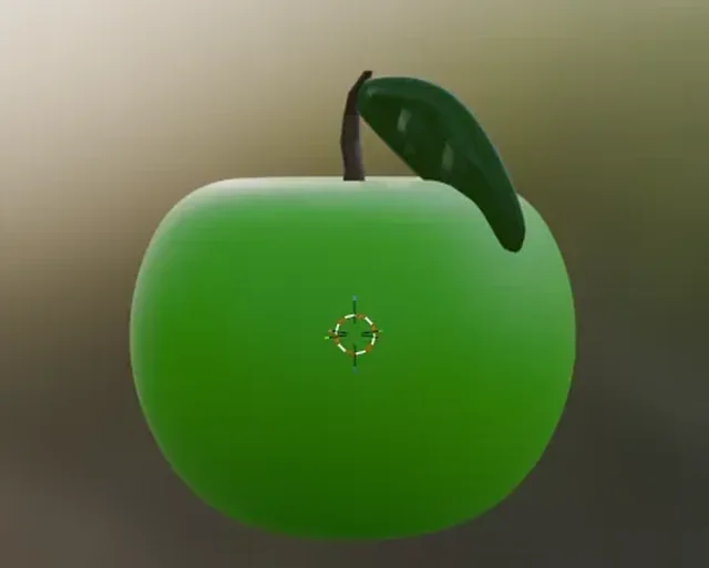 Apple Set – Whole & Bitten Apple Decorative Models 3D model by admine