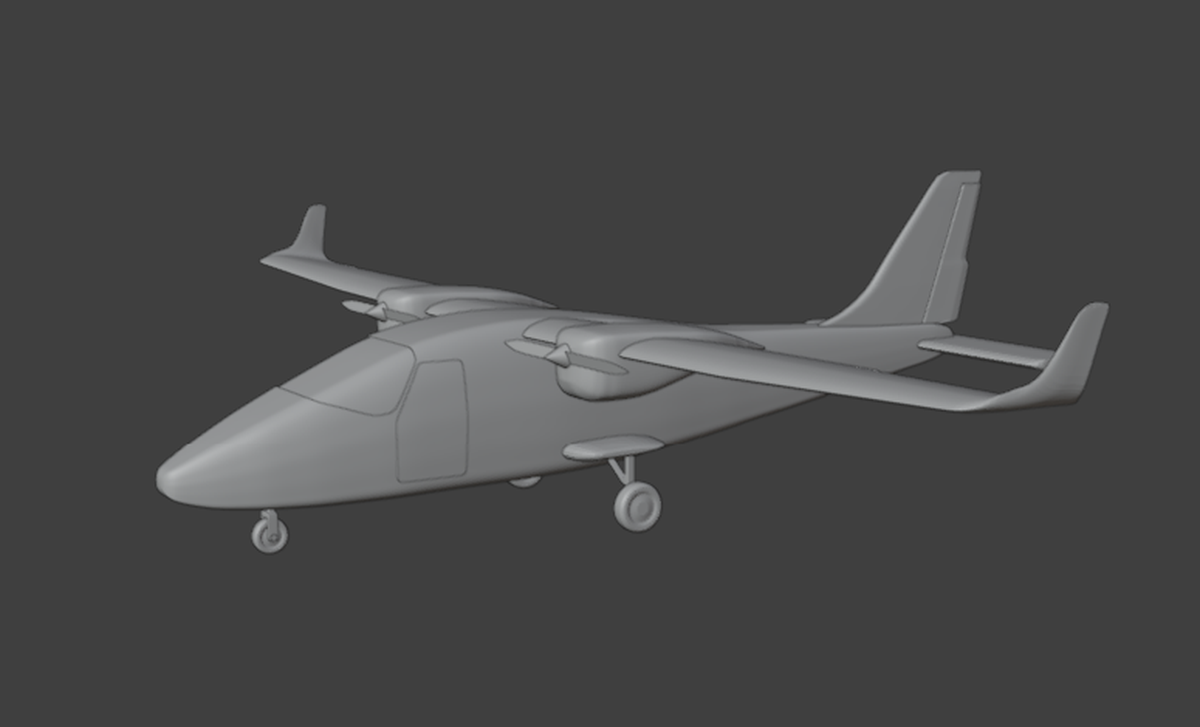 Tecnam P2006T – Detailed Twin Engine Aircraft - STL 3D print model