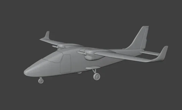 Tecnam P2006T – Detailed Twin Engine Aircraft 3D model by safia_nsk