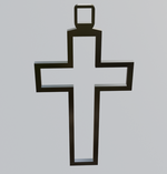 Minimalist Cross Pendant (3D Printable STL) - Preview image 1