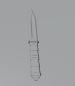 Stylized Fantasy Dagger – Game Ready + 3D Printable (STL + GLB) - Preview image 3