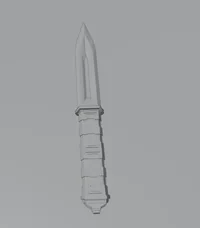 Stylized Fantasy Dagger – Game Ready + 3D Printable (STL + GLB) - Preview image 3