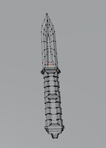 Stylized Fantasy Dagger – Game Ready + 3D Printable (STL + GLB) - Preview image 5