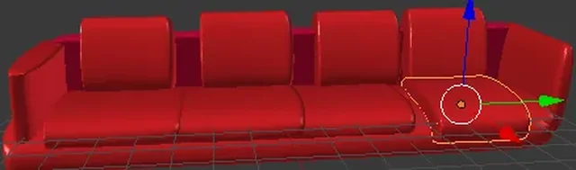 sofa low poly model 3D model by yamaanalikhan2020