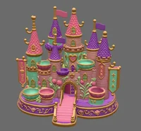Princess Castle Organizer STL File for 3D Print - Preview image 4