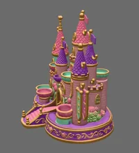 Princess Castle Organizer STL File for 3D Print - Preview image 5