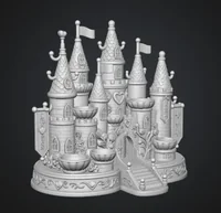 Princess Castle Organizer STL File for 3D Print - Preview image 11