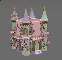 Rose Princess Castle Planter STL File for 3D Print - Preview image 7