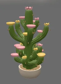 Blooming Cactus Jewelry Organizer STL File for 3D Print - Preview image 5