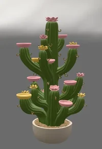 Blooming Cactus Jewelry Organizer STL File for 3D Print - Preview image 6