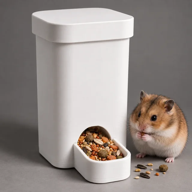HammyBowl Gravity Feeder for Hamsters 3D model by admine