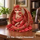 Rose Dragon Mother and Baby STL File for 3D Print