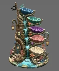 Advertising Enchanted Shipwreck Shell Bowl Organizer STL File for 3D Print - Preview image 4