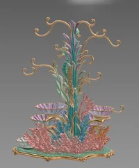 Seahorse Coral Shell Bowl Organizer STL File for 3D Print - Preview image 6