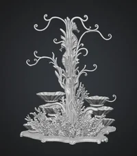 Seahorse Coral Shell Bowl Organizer STL File for 3D Print - Preview image 11