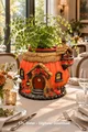 Autumn Pumpkin Cottage Planter STL File for 3D Print