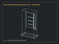 Neon Vending Machine World Prop - Preview image 1