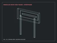Modular Neon Sign Frame - Preview image 1