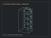 UPS Battery Cabinet Model - Preview image 1