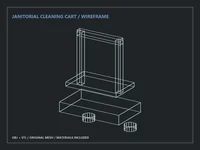 Janitorial Cleaning Cart - Preview image 1