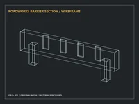 Roadworks Barrier Section - Preview image 1