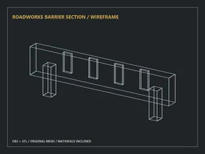 Roadworks Barrier Section