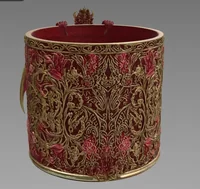 Red Floral Dragon Flower Pot STL File for 3D Print - Preview image 6