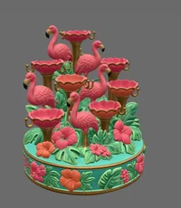 Flamingo Jewelry Organizer STL File for 3D Print - Preview image 4