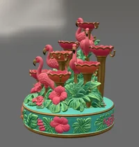 Flamingo Jewelry Organizer STL File for 3D Print - Preview image 5